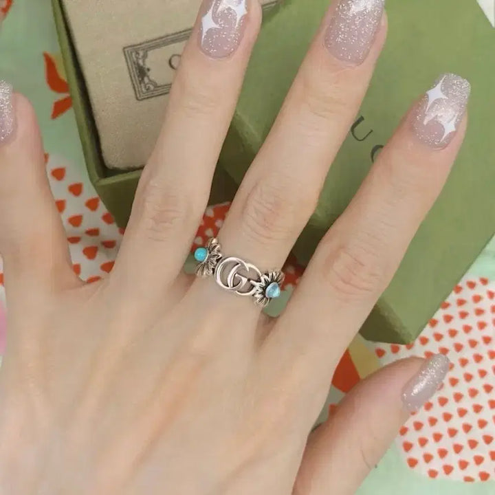 [BUNJANG] Gucci Flora Mother-of-Pearl Ring Size 16 / 구찌 플로라 반지 마더오브펄 16
