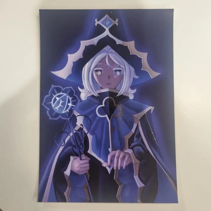 [BUNJANG] Cookie Run Shadow Milk Illustrator Postcard / 쿠킹런 비공굿 은둔자 쉐밀 엽서 쉐도우밀크 비공