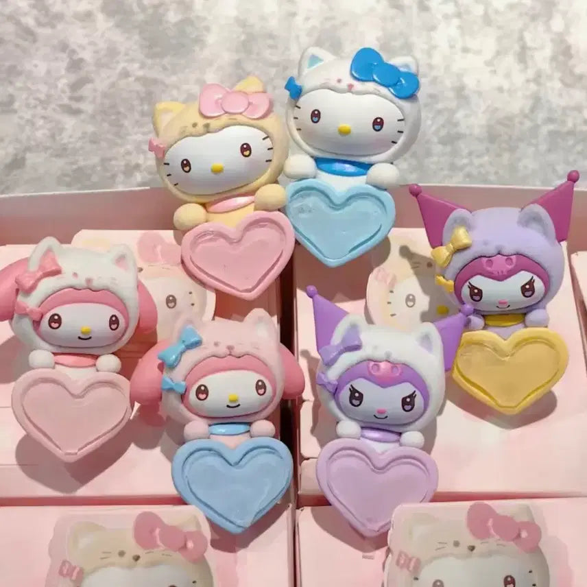 [BUNJANG] Sanrio Characters Hyper Kitty Figure Set (Opened) / 산리오 캐릭터 피규어 세트 히퍼 키티 개봉품