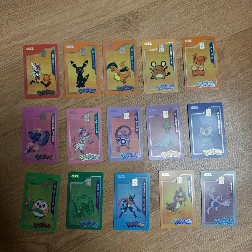 [BUNJANG] Pokemon Transit Card Charmander Blastoise Sylveon Mewtwo Piplup Rayquaza Farfetch&