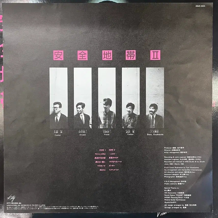[BUNJANG] Anzen Chitai II 2nd Album LP / 안전지대 II 2집 LP