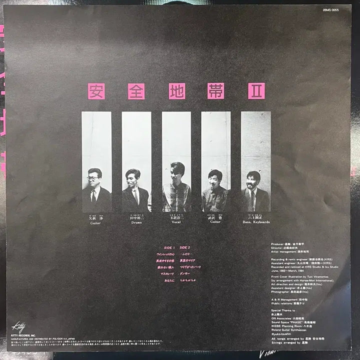 [BUNJANG] Anzen Chitai II 2nd Album LP / 안전지대 II 2집 LP