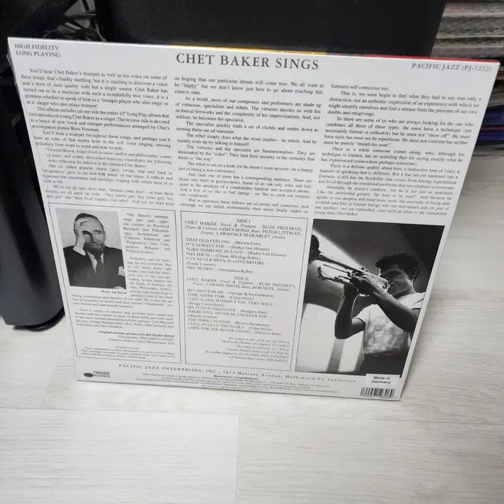 [BUNJANG] Chet Baker Chet Baker Sings LP Vinyl Record / Chet Baker Sings LP 바이닐 레코드
