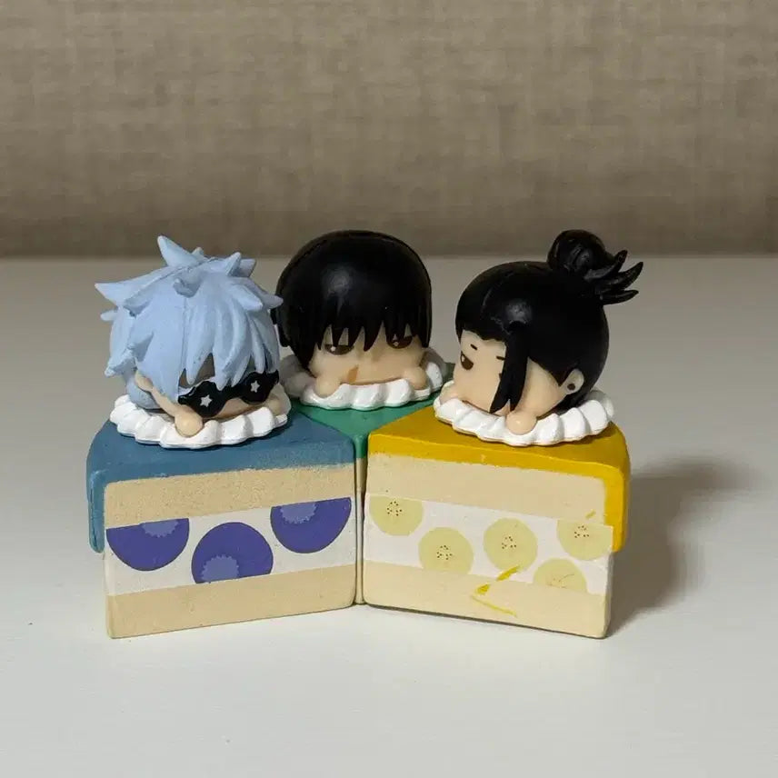 [BUNJANG] Jujutsu Kaisen Cake Gacha Bundle Set: Gojo, Geto, Toji / 주술회전 케이크 가챠 [일괄판매]고죠,게토,토우지