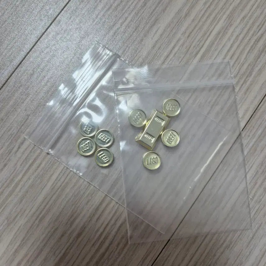 [BUNJANG] LEGO Old Chrome Gold Coins Bricks / 레고 올드레고 크롬 금화 금괴 동전