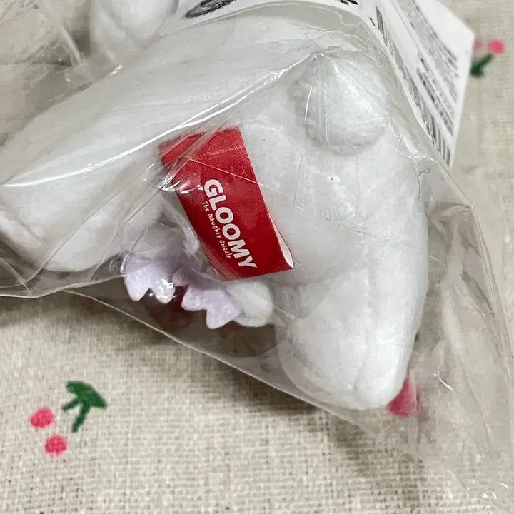 [BUNJANG] Gloomy Bear Mamegumi White Mascot Tenori Doll / 글루미베어 마메구루미 화이트 마스코트 테노리 인형