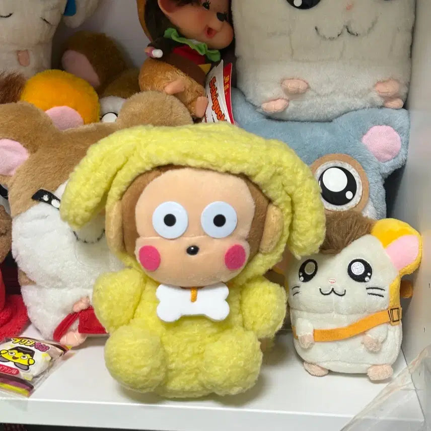 [BUNJANG] 1999 Sanrio Pompompurin Monkeychi Monkey Doll / 1999년 일본 고전 산리오 폼폼푸린 몽키치 원숭이 인형