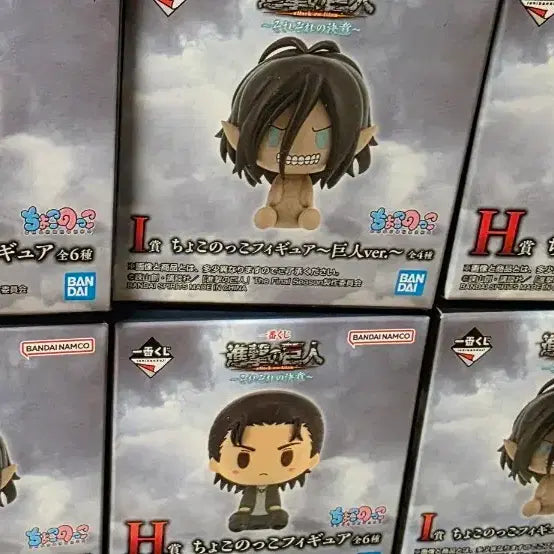 [BUNJANG] Attack on Titan Choco-Noko Figure Set (6 Figures) / 진격거 초코노코 6개