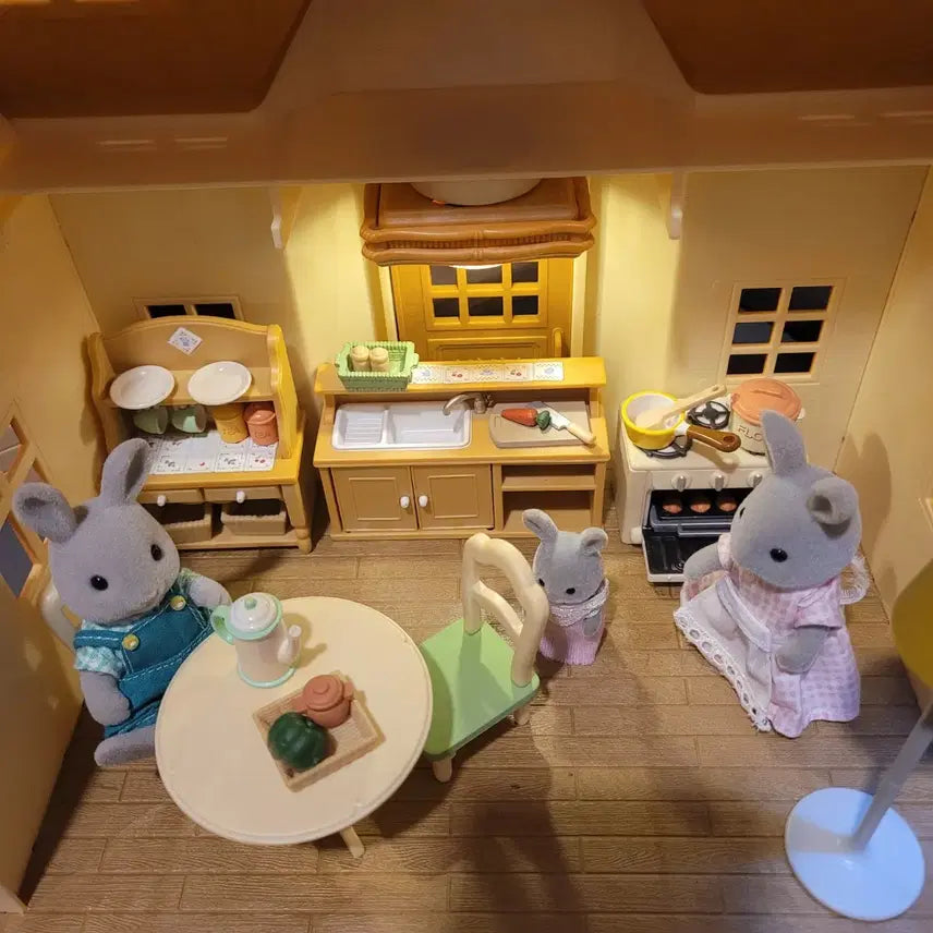 [BUNJANG] Sylvanian Families Special Kitchen Full Set Old / 실바니안 스페셜 주방 풀세트 올드