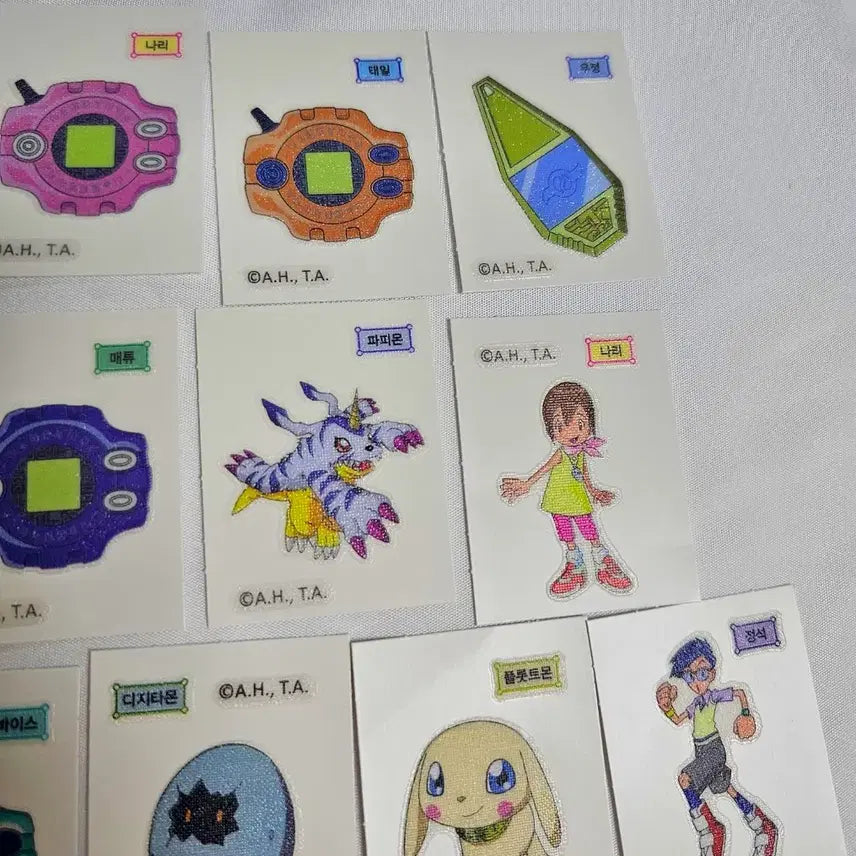 [BUNJANG] Digimon Jelly Seals Bundle Set / 디지몬 젤리씰 디지몬 띠부씰 디지몬 스티커 일괄 판매