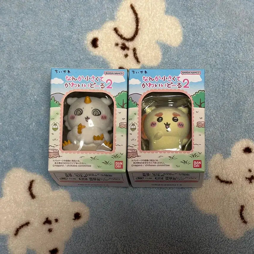 [BUNJANG] Chiikawa Flocked Doll Figure Series 2 Anoko &amp; Shisa / 치이카와 플로키돌 피규어 2탄 아노코&amp;시사