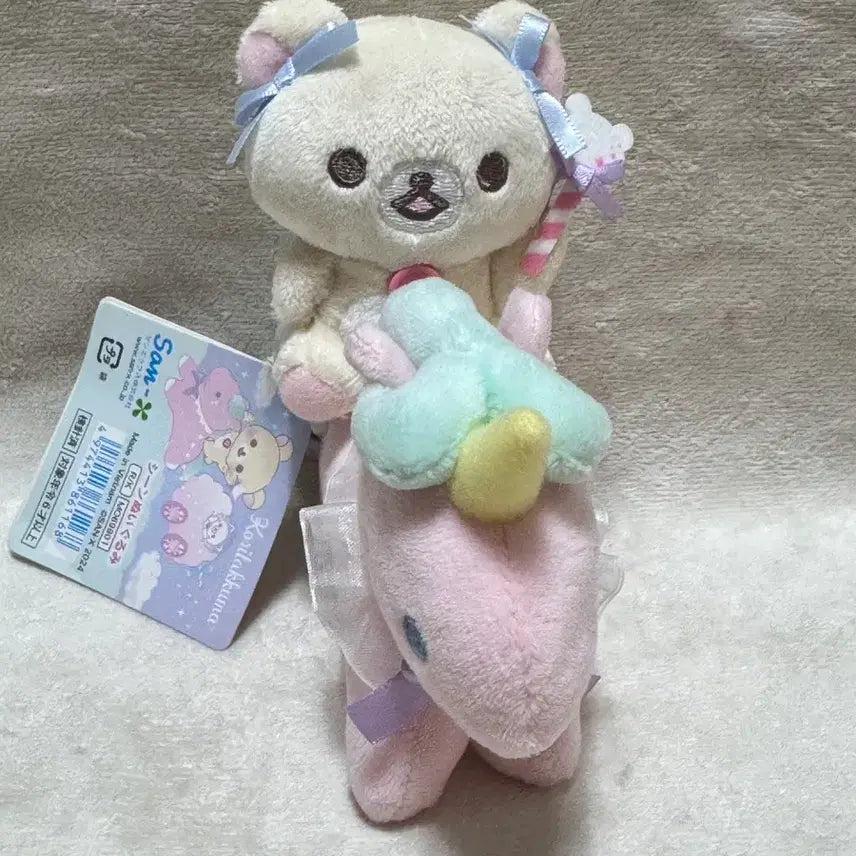 [BUNJANG] Rilakkuma Korilakkuma Cotton Candy Unicorn Plush / 코리락쿠마 솜사탕 유니콘 인형