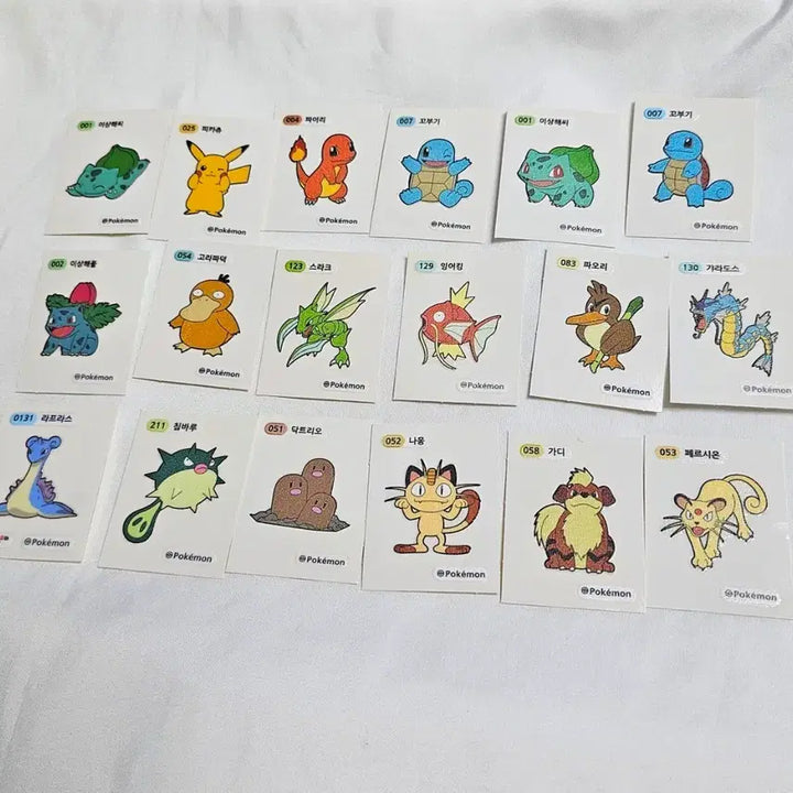 [BUNJANG] Pokemon Terrarium Stickers / 개별) 포켓몬스터 띠부씰 포켓몬 띠부씰 스티커