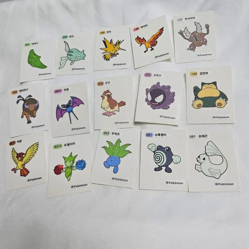 [BUNJANG] Pokemon Sticker Collection / 개별) 포켓몬스터 띠부씰 포켓몬 띠부씰 스티커