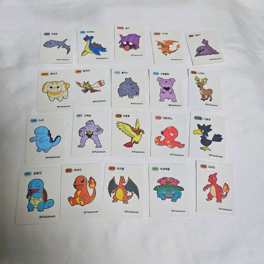 [BUNJANG] Pokemon Sticker Collection / 개별) 포켓몬스터 띠부씰 포켓몬 띠부씰 스티커