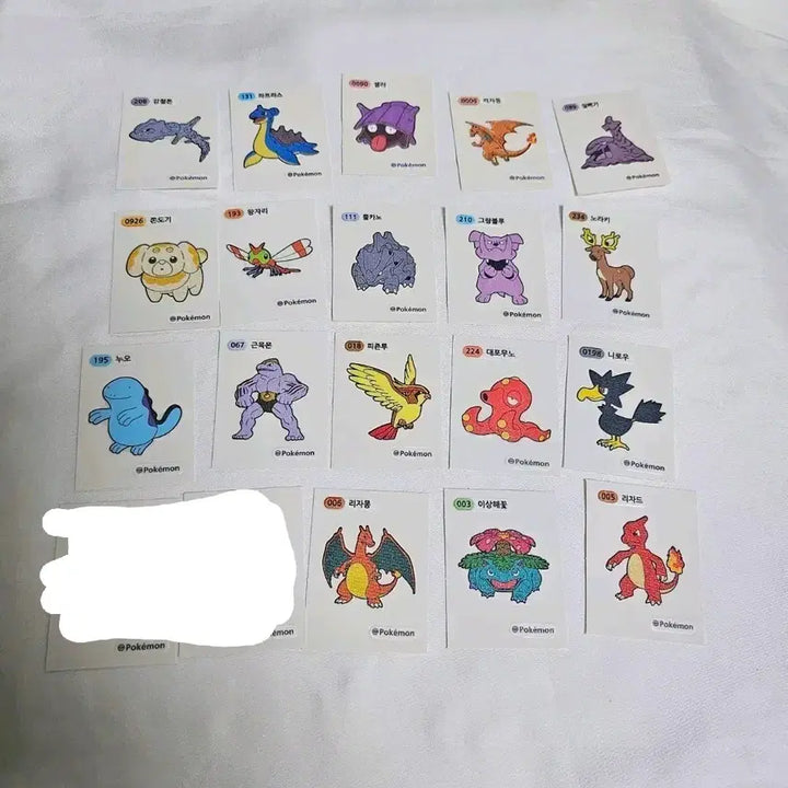 [BUNJANG] Pokemon Sticker Collection / 개별) 포켓몬스터 띠부씰 포켓몬 띠부씰 스티커