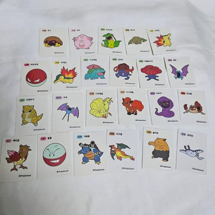 [BUNJANG] Pokemon Sticker Set / 개별) 포켓몬스터 띠부씰 포켓몬 띠부씰 스티커