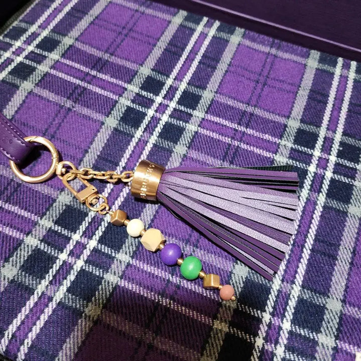[BUNJANG] BTS x Starbucks Tartan Check Pouch &amp; Keyring Set / BTSx스타벅스 파우치+키링