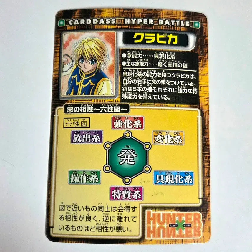 [BUNJANG] Hunter x Hunter Old Version Kurapika Hologram Carddass / (영상 o)헌터헌터 구작 크라피카 카드다스 홀로그램