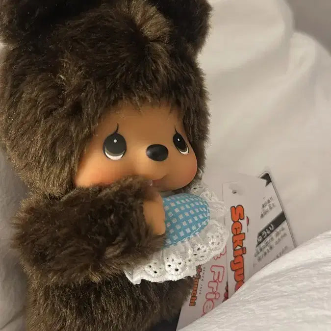 [BUNJANG] Sekiguchi Kuma Monchhichi Doll S Size / 쿠마 몬치치 인형 S 곰 세키구치 정품