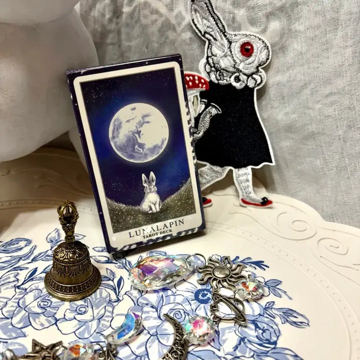 [BUNJANG] Rabbit Tarot Deck Bundle with Plush Toy, Occult Antiques, and Accessories / 토끼 타로카드+봉제인형+오컬트 앤틱소품