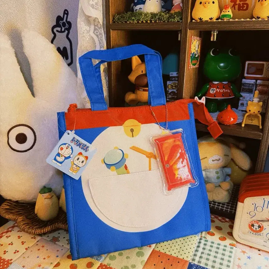 [BUNJANG] Doraemon Anywhere Door Mini Tote Bag with Cooler Pack / 도라에몽 어디로든 문! 보냉팩 포함 미니 토트백