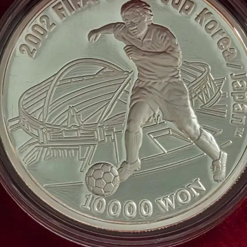 [BUNJANG] KOMSCO 2002 FIFA World Cup Commemorative Silver Coin 1 Ounce Proof / [한국조폐공사] 2002 FIFA 월드컵 기념 은화 1온스 프루프
