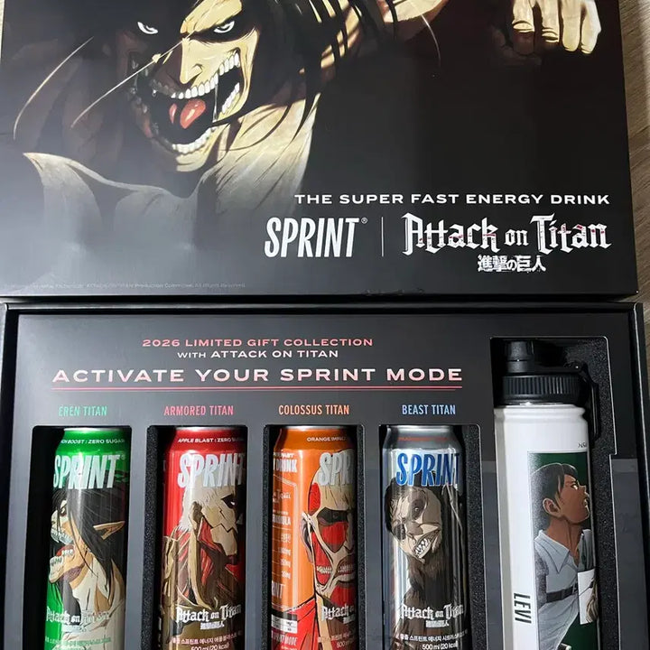 [BUNJANG] Attack on Titan Levi Sprint Limited Edition Gift Set / (리바이)스프린트 진격의 거인 리미티드 에디션 1등상 기프트 세트