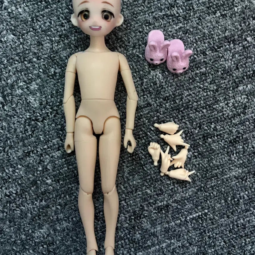 [BUNJANG] AZONE Pureneemo Boy Body &amp; Cotton Candy Head Bundle Set / 아존 퓨어니모 남아바디 솜사탕 헤드 물품 일괄