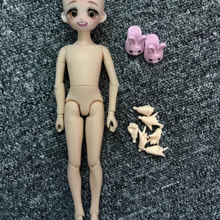 [BUNJANG] AZONE Pureneemo Boy Body &amp; Cotton Candy Head Bundle Set / 아존 퓨어니모 남아바디 솜사탕 헤드 물품 일괄