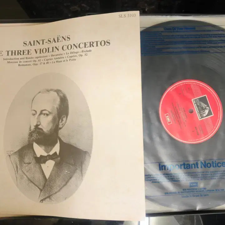 [BUNJANG] Camille Saint-Saëns The Three Violin Concertos LP Box Set / 생상 바이올린 작품집 LP 박스셋