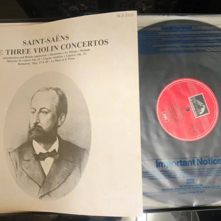 [BUNJANG] Camille Saint-Saëns The Three Violin Concertos LP Box Set / 생상 바이올린 작품집 LP 박스셋