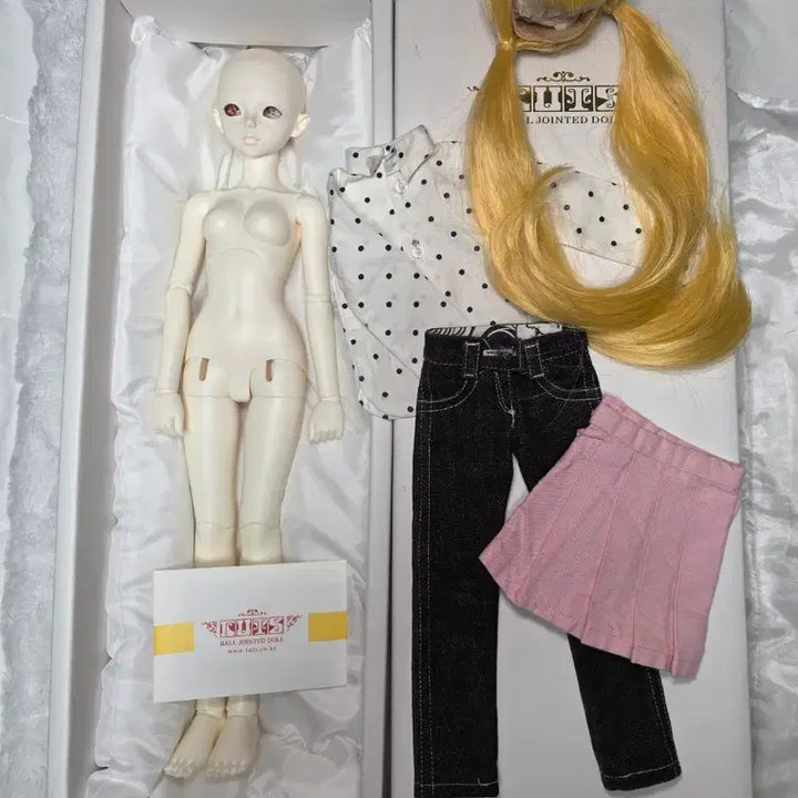 [BUNJANG] LUTS Kid Delf Roa MSD Ball-Jointed Doll Body &amp; Head (White Skin) / 구체관절인형 msd 루츠돌 키드델프 로에 본체