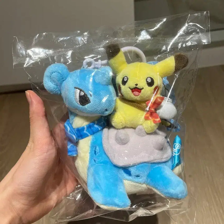 [BUNJANG] Pokemon Lapras &amp; Pikachu 2019 Mascot Plush Toy / 포켓몬스터 라프라스 탄 피카츄 2019 인형 마스코트 정품 희귀템