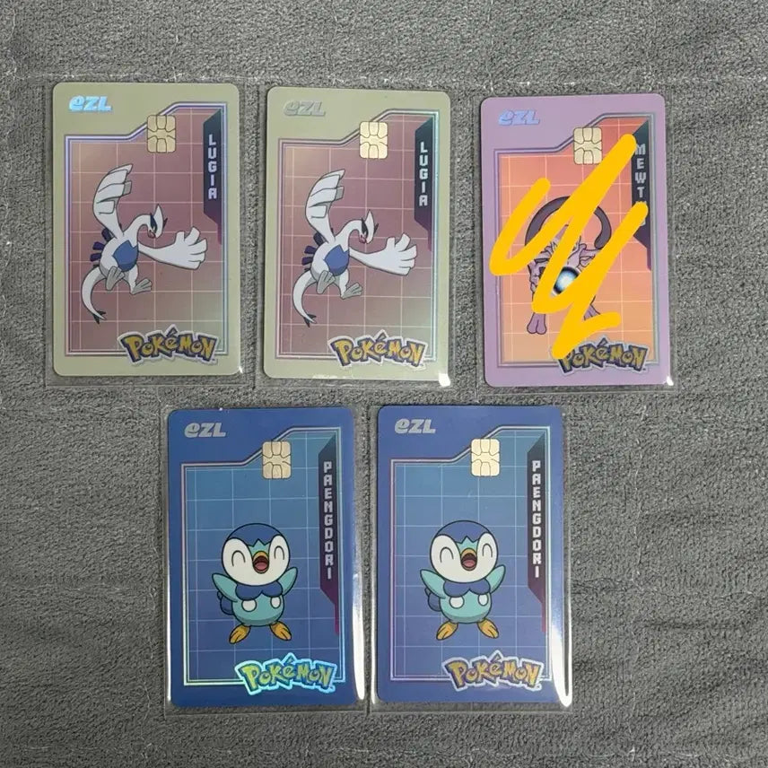 [BUNJANG] Pokemon Lugia &amp; Eevee Transportation Card / 포켓몬 루기아, 펭도리 교통카드