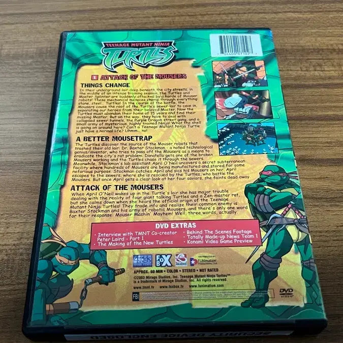 [BUNJANG] Ninja Turtles: Attack of the Mousers DVD (North American Release) / 북미판-닌자거북이 - Attack of the Mousers DVD
