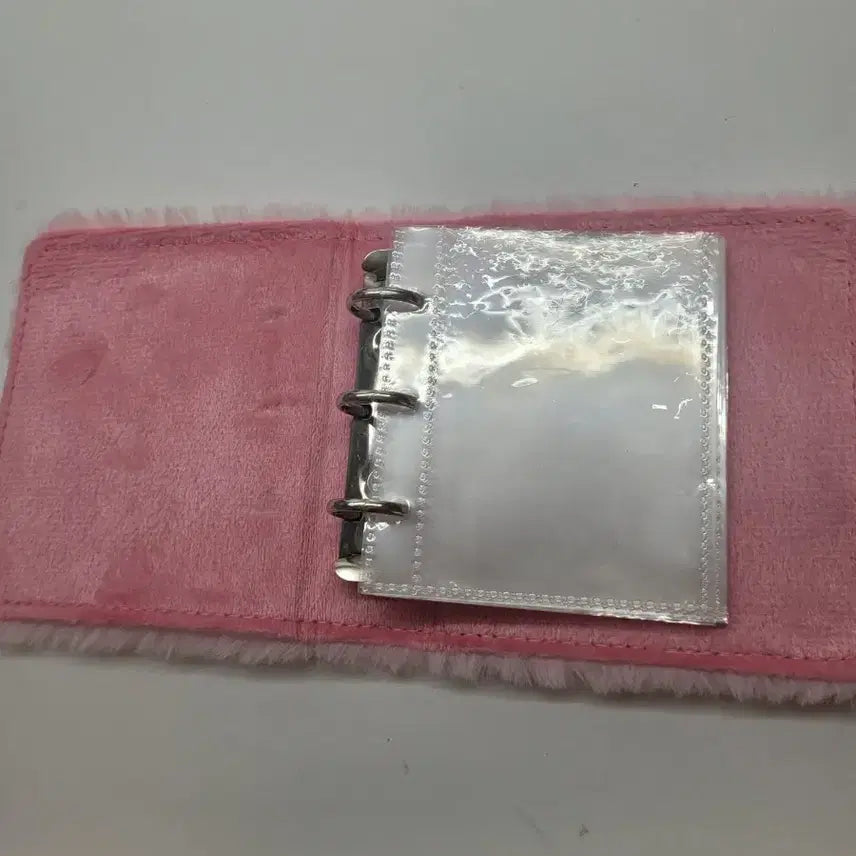 [BUNJANG] Pink Fur Binder Photocard Holder / 핑크 털 바인더