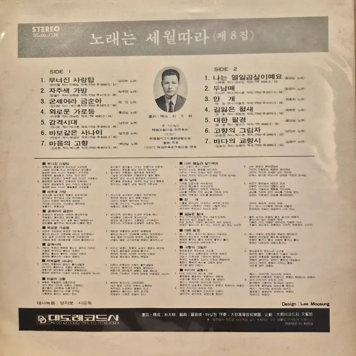 [BUNJANG] Norae-neun Sewol-ttara 8th Album LP / 노래는 세월따라 8집 lp