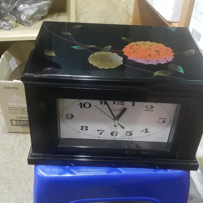 [BUNJANG] Vintage Japanese Music Box Clock Organizer / 일본 MYMT 오르골 시계