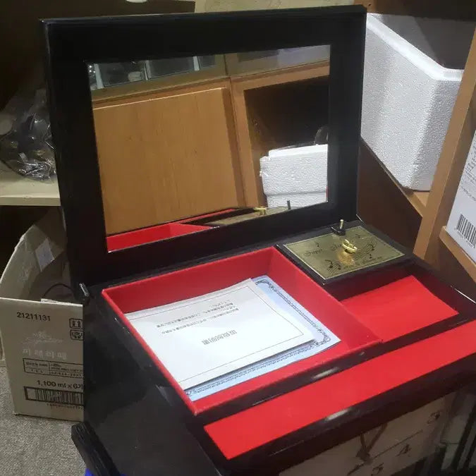 [BUNJANG] Vintage Japanese Music Box Clock Organizer / 일본 MYMT 오르골 시계