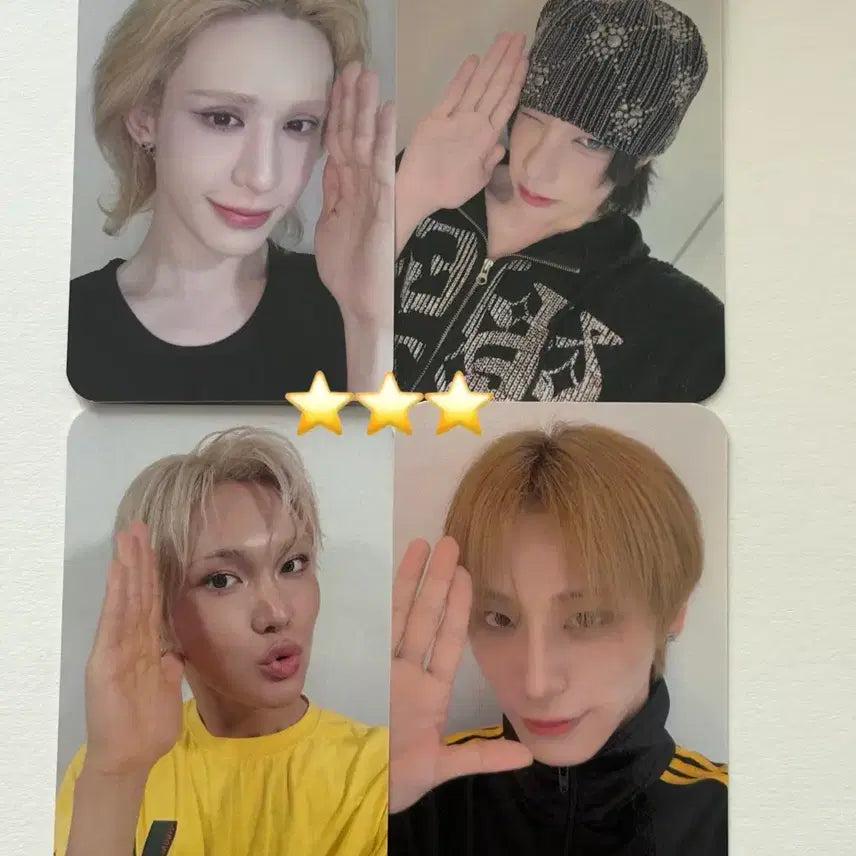 [BUNJANG] XLOV Kkakkung Double-Sided Photocard Set (4 pcs) / XLOV 엑스러브 까꿍 양면 미공포 포토카드 4장 세트 우무티 루이 현 하루