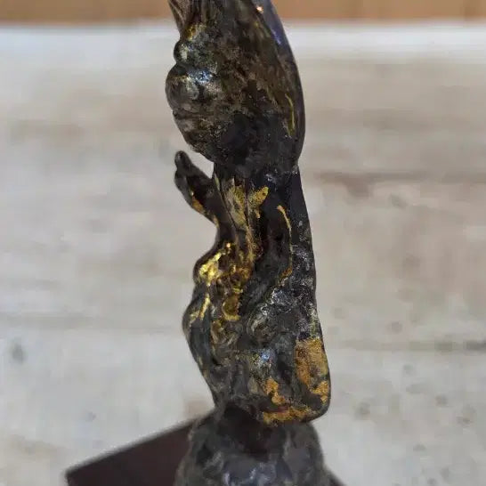 [BUNJANG] Bronze Buddha with Gold Inlay (Ancient) / 오랜세월의 금분 동 호신불