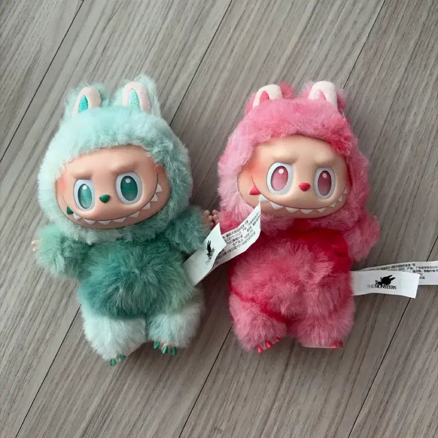 [BUNJANG] Labubu Original Plush Set (Love, Peace) / 라부부 정품 인형 2개 세트 (사랑, 평온)