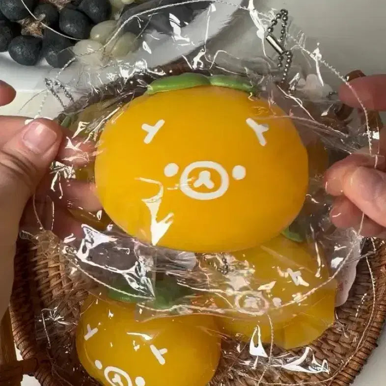 [BUNJANG] Rilakkuma Persimmon Squishy with PVC Pouch / 무료배송 새상품 리락쿠마 감 말랑이 (pvc파우치도 같이 드려요!)