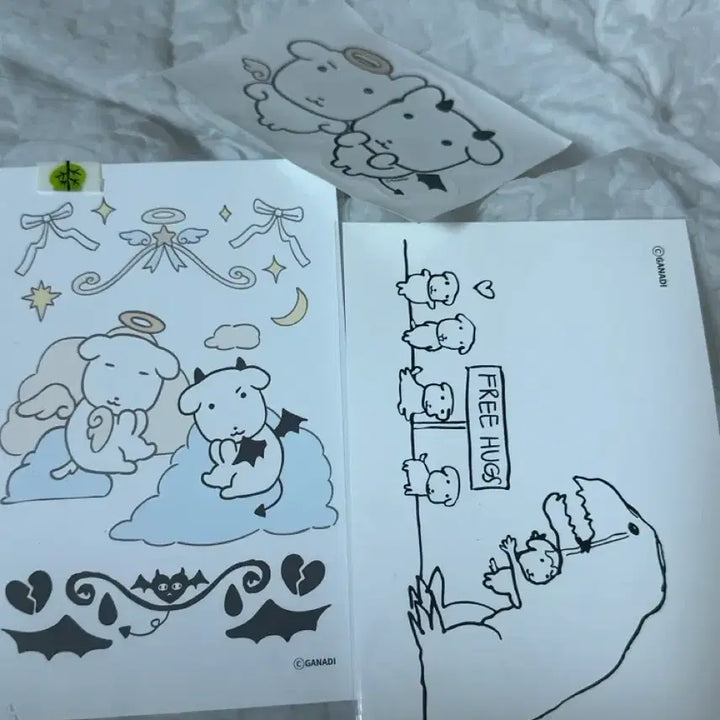 [BUNJANG] GANADI Postcard Set with Special Sticker / 가나디 엽서