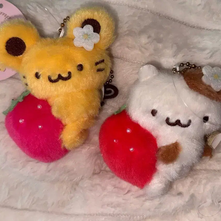 [BUNJANG] Pompompurin Strawberry Ichigo Muffin Scone Plush Keyring / 폼폼푸린 딸기 이치고 머핀 스콘 인형 키링