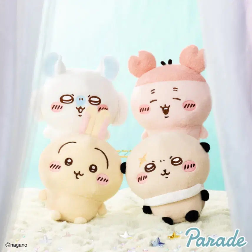 [BUNJANG] Chiikawa Momonga Fuwa Fuwa Plush Doll (Unsealed) / 치이카와 모몽가 시푸와 후와후와 누이 인형 미개봉