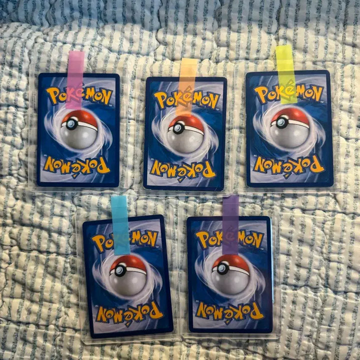 [BUNJANG] Pokemon Eeveelutions (Ancient Cards) 5-Card Bundle Set / 포켓몬카드 이브이즈(고대카드) 5종 일괄 판매(에브이,글레이시아,이브이,부스터,샤미드)