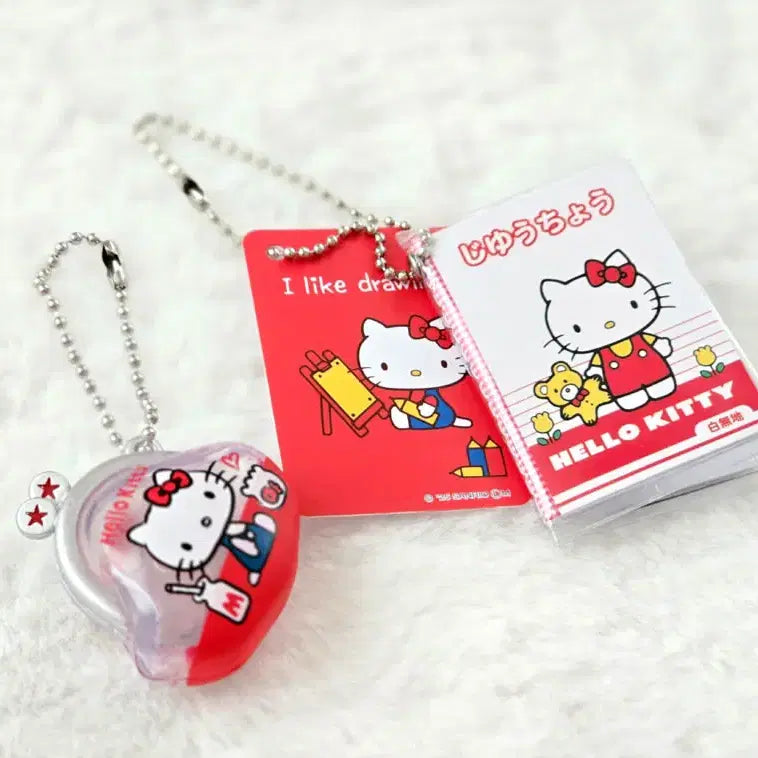 [BUNJANG] Sanrio Hello Kitty Freedom Notebook Gacha &amp; 50th Anniversary Coin Purse Gacha Set / 산리오 헬로키티 자유노트 가챠 + 50주년 가마구치 지갑 가챠
