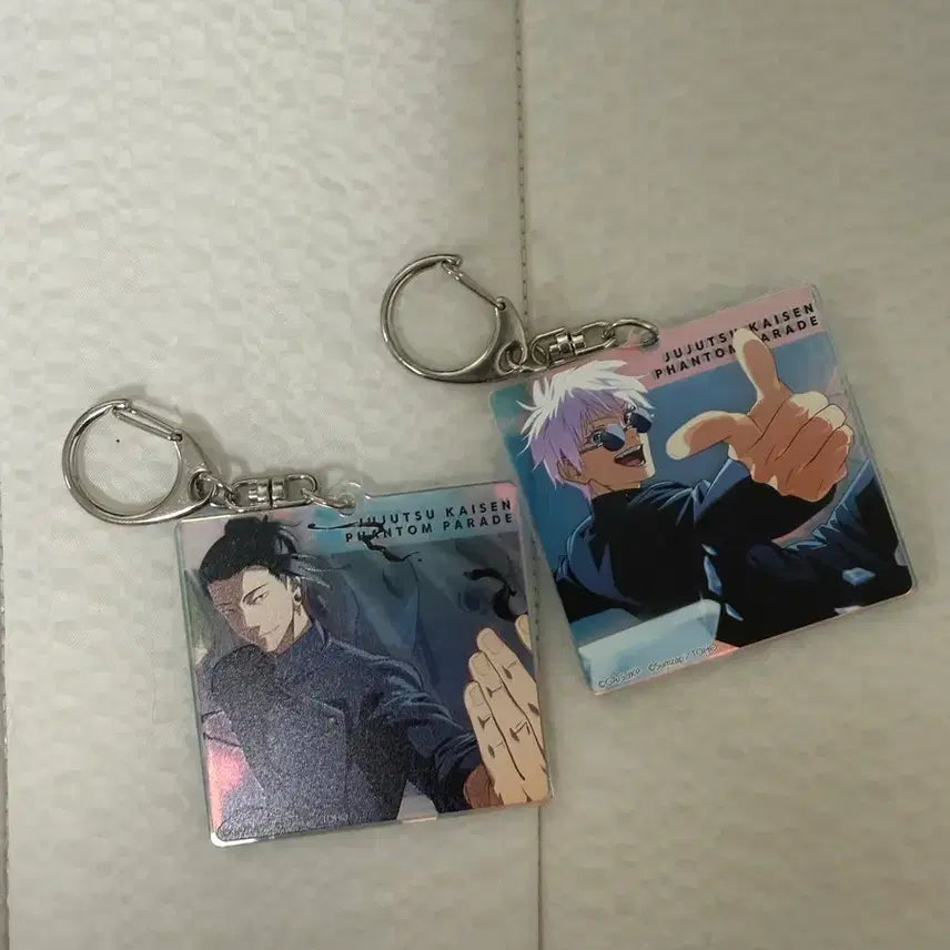[BUNJANG] Jujutsu Kaisen Phantom Parade Acrylic Keychain Set (Gojo &amp; Geto) / 주술회전 팬텀 패러드 아크릴 키링 2개 세트